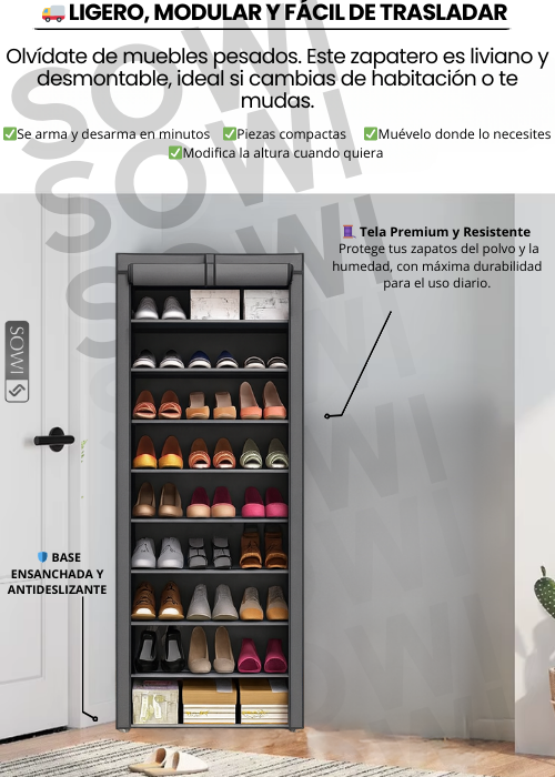 Combo de Organizadores: Zapatero de Tela + Closet Desarmable ✨